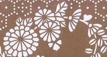 型紙付き図案-A3-90【亀甲に花の丸紋】部分拡大