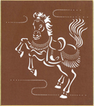 干支:午の豆色紙「午－１」