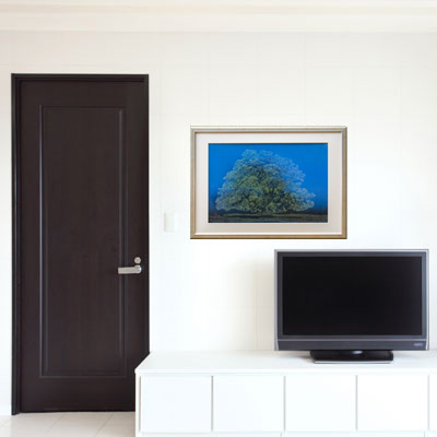 「大樹」（￥158,400）額縁のサイズ・イメージ