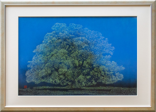 伊勢型紙の額縁「大樹」￥158,400