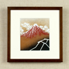 伊勢型紙の額：富士山