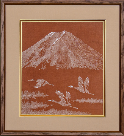 「富士と三羽鶴」