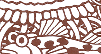 型紙付き図案-海の生き物-4（海月のゆめ）部分拡大
