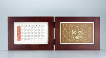 〈こよみだより〉専用木製フレーム＆数量限定オリジナルカレンダー