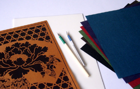 切り絵的趣味のための伊勢型紙の道具と材料